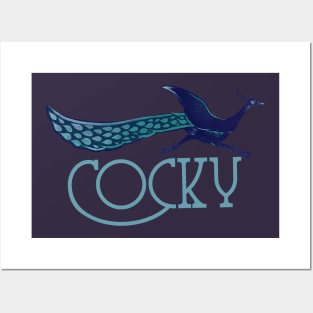 Cocky Peacock Posters and Art